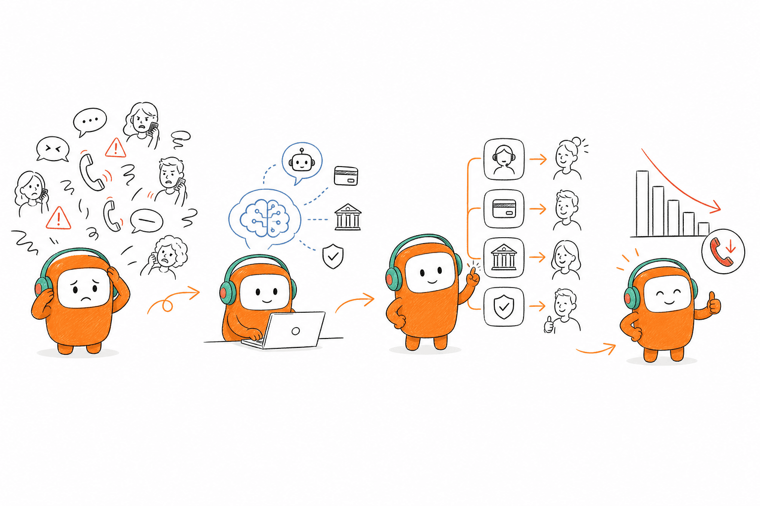 How to reduce call volume with AI-powered self-service in financial institutions
